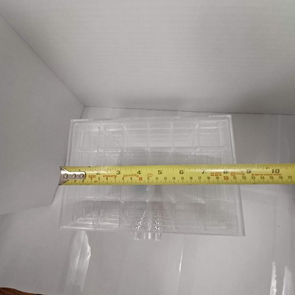 Acrylic EMPTY Nail Art Storage Box -120 Slots -5 Levels Of Removable Drawers NEW - Picture 8 of 9